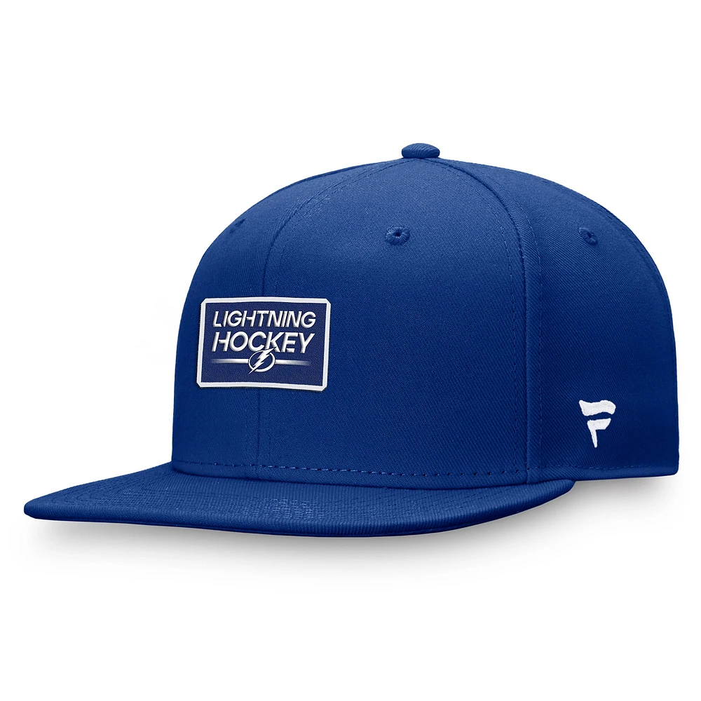 Men's Fanatics  Blue Tampa Bay Lightning Authentic Pro Prime Snapback Hat