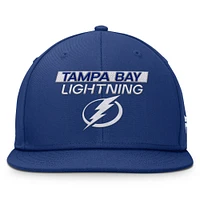 Casquette Snapback authentique Pro Prime bleu Tampa Bay Lightning Fanatics pour homme