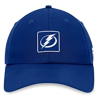 Casquette réglable bleu Tampa Bay Lightning Authentic Pro Rink Fanatics pour hommes