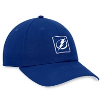 Casquette réglable bleu Tampa Bay Lightning Authentic Pro Rink Fanatics pour hommes