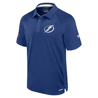 Polo authentique Pro Rink bleu fanatiques pour homme du Lightning de Tampa Bay