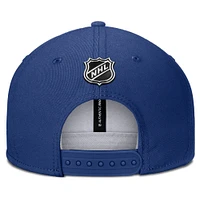 Casquette Snapback authentique Pro Rink Fanatics bleue pour homme Tampa Bay Lightning