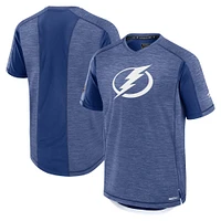 T-shirt authentique Pro Rink Tech bleu Tampa Bay Lightning Fanatics pour homme