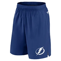 Short authentique Pro Tech Fanatics bleu Tampa Bay Lightning pour hommes