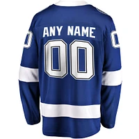 Men's Fanatics Blue Tampa Bay Lightning Breakaway - Custom Jersey
