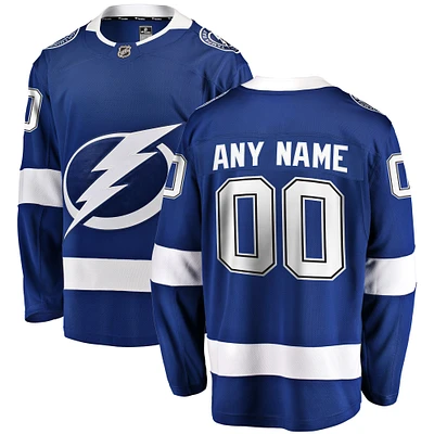 Men's Fanatics Blue Tampa Bay Lightning Breakaway - Custom Jersey