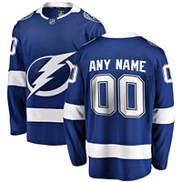 Men's Fanatics Blue Tampa Bay Lightning Breakaway - Custom Jersey