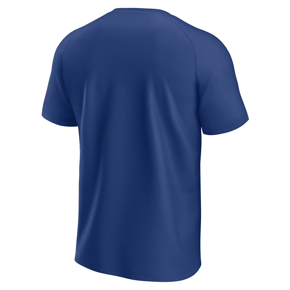 T-shirt raglan bleu fanatiques pour hommes Tampa Bay Lightning Established