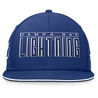 Men's Fanatics Blue Tampa Bay Lightning Fundamental Gino Stack Snapback Hat