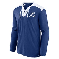 Men's Fanatics Blue Tampa Bay Lightning Iconic Exclusive Long Sleeve T-Shirt