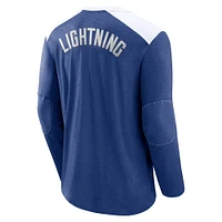 Men's Fanatics Blue Tampa Bay Lightning Iconic Exclusive Long Sleeve T-Shirt
