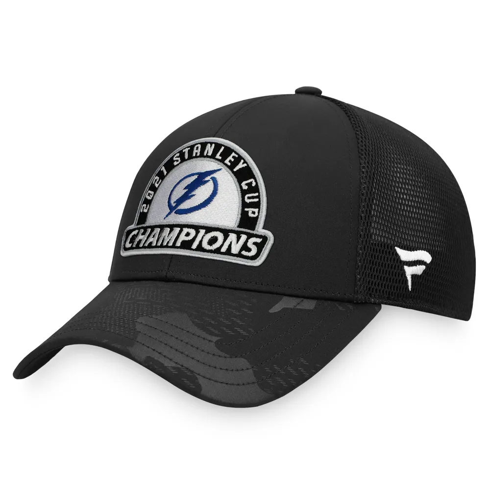 Lids Tampa Bay Lightning Fanatics Branded 2021 Stanley Cup Champions Locker  Room Adjustable Trucker Hat - Black | Dulles Town Center