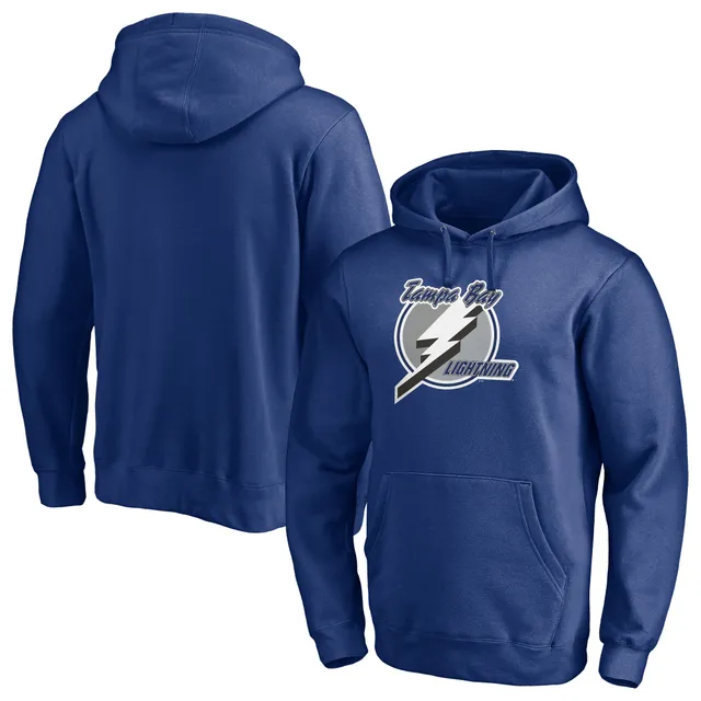 Fanatics Men's Blue Tampa Bay Lightning Primary Team Logo Long Sleeve T- shirt