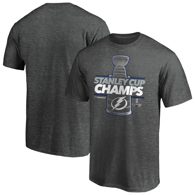 Tampa Bay Lightning Fanatics Branded 2021 Stanley Cup Champions Locker Room  T-Shirt - Heathered Gray