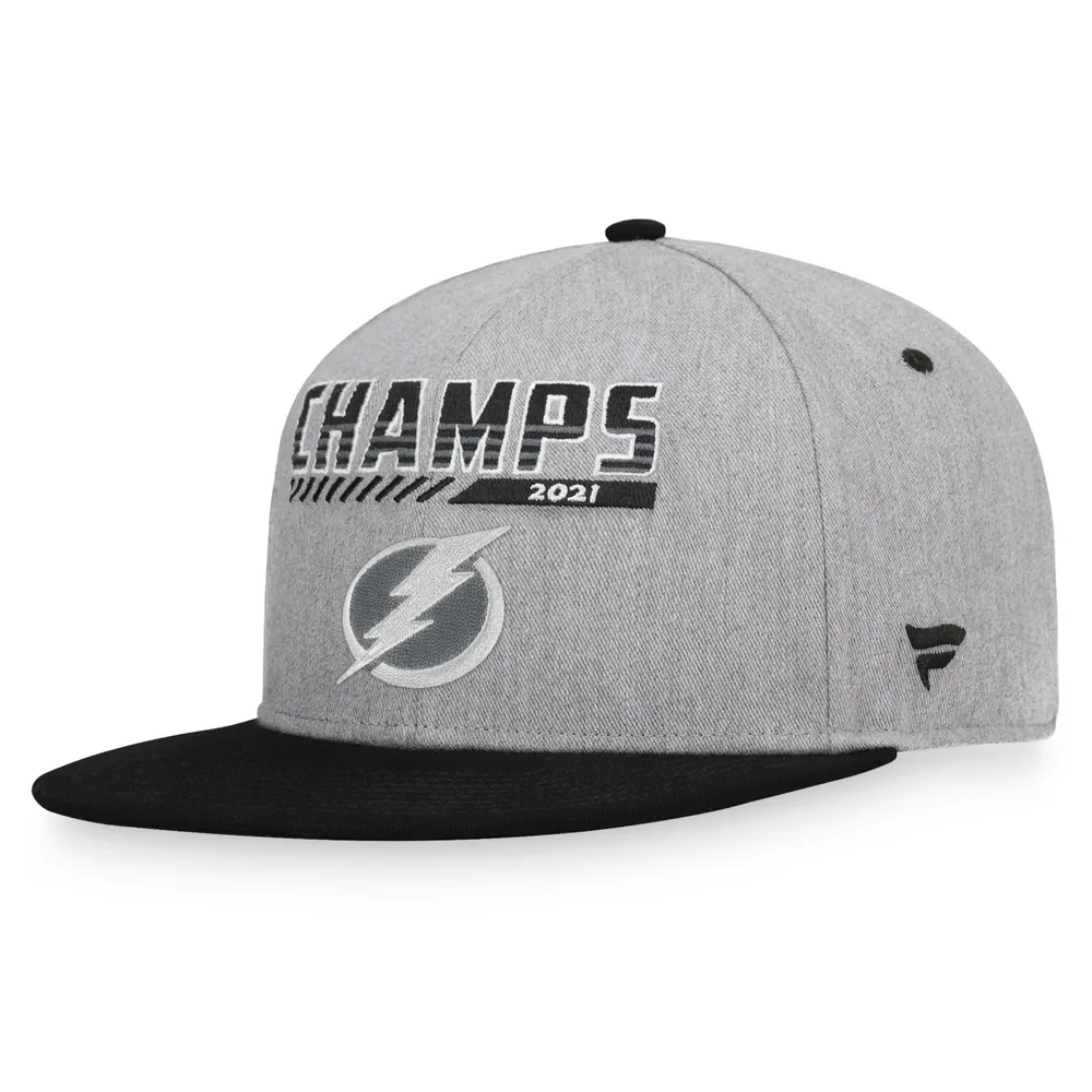 Lids Tampa Bay Lightning Fanatics Branded 2021 Stanley Cup Champions  Snapback Adjustable Hat - Heathered Gray/Black | MainPlace Mall