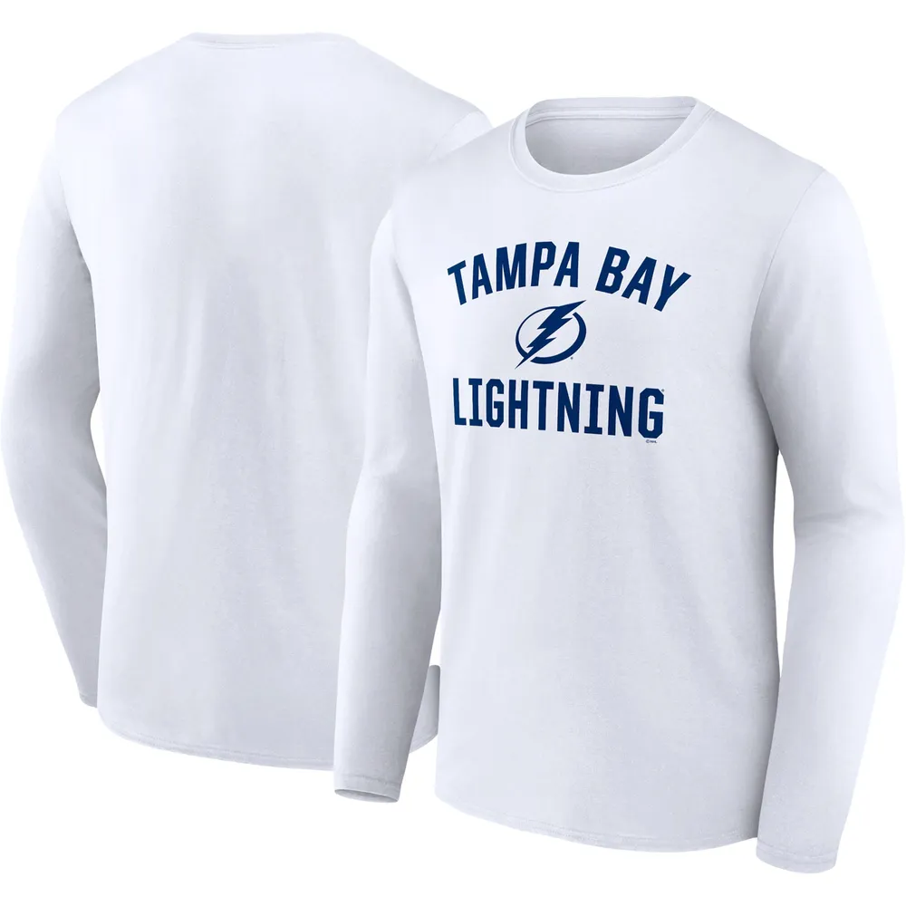 Men's Tampa Bay Lightning Fanatics Branded Heathered Blue Prodigy  Performance T-Shirt