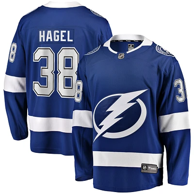 Maillot de joueur échappé à domicile Fanatics Brandon Hagel pour hommes, bleu, Tampa Bay Lightning