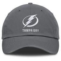 Men's Fanatics Charcoal Tampa Bay Lightning Washed Adjustable Hat