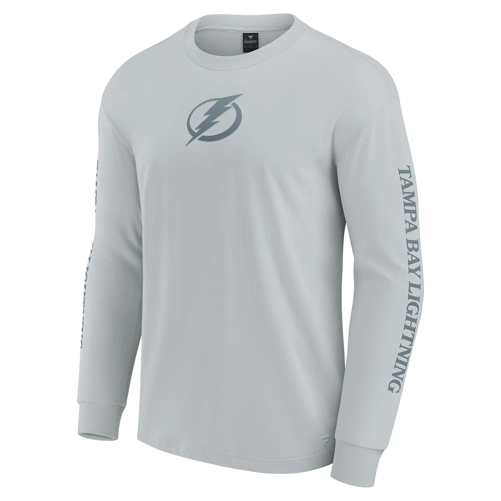 T-shirt à manches longues gris Tampa Bay Lightning Elements Strive pour hommes Fanatics