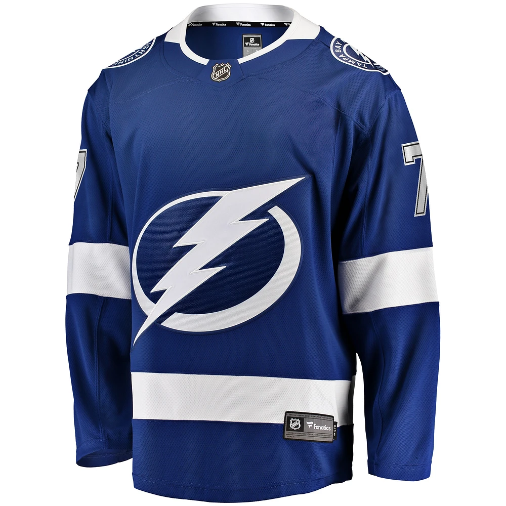 Fanatics pour hommes Haydn Fleury bleu Tampa Bay Lightning Home Premier Breakaway Player - Maillot