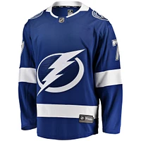 Men's Fanatics Haydn Fleury Blue Tampa Bay Lightning Home Premier Breakaway Player Jersey