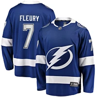 Fanatics pour hommes Haydn Fleury bleu Tampa Bay Lightning Home Premier Breakaway Player - Maillot