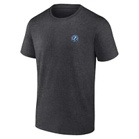 Men's Fanatics Heather Charcoal Tampa Bay Lightning Backbone T-Shirt