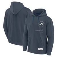 Men's Fanatics Navy Tampa Bay Lightning Future Ground Info Pullover Hoodie