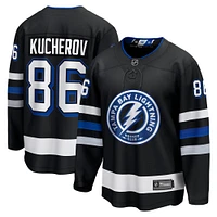 Fanatics pour hommes Nikita Kucherov noir Tampa Bay Lightning Alternate Premier Breakaway Player Maillot