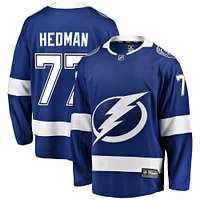 Fanatics pour hommes Victor Hedman bleu Tampa Bay Lightning Home Premier Breakaway Player - Maillot