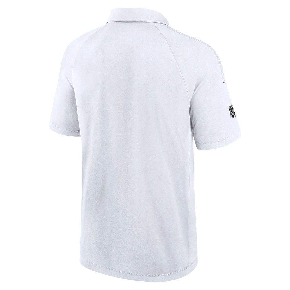 Polo authentique Pro Rink blanc Tampa Bay Lightning Fanatics pour homme