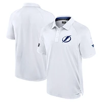 Polo authentique Pro Rink blanc Tampa Bay Lightning Fanatics pour homme