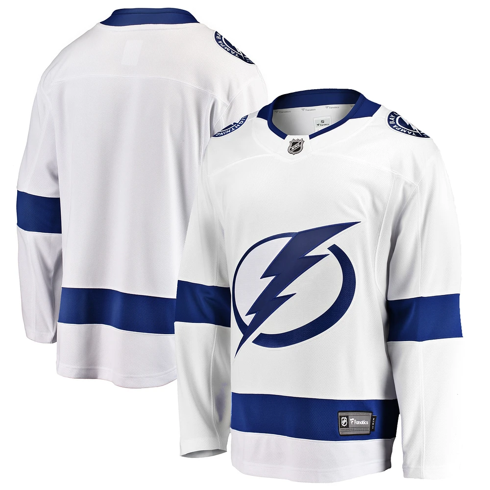 Maillot extérieur Fanatics Tampa Bay Lightning Breakaway pour hommes, blanc