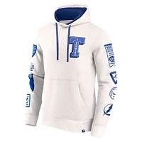 Men's Fanatics White Tampa Bay Lightning Letterman Fleece Pullover Hoodie