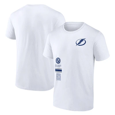 T-shirt blanc Tampa Bay Lightning Represent Fanatics pour hommes