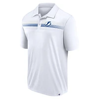 Polo Interlock blanc Tampa Bay Lightning Victory For Us Fanatics pour hommes