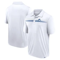 Polo Interlock blanc Tampa Bay Lightning Victory For Us Fanatics pour hommes