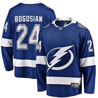 Maillot de joueur échappé à domicile Fanatics Zach Bogosian pour hommes, bleu, Tampa Bay Lightning