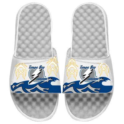 Tampa Bay Lightning ISlide Special Edition 2.0 Slide Sandals - White