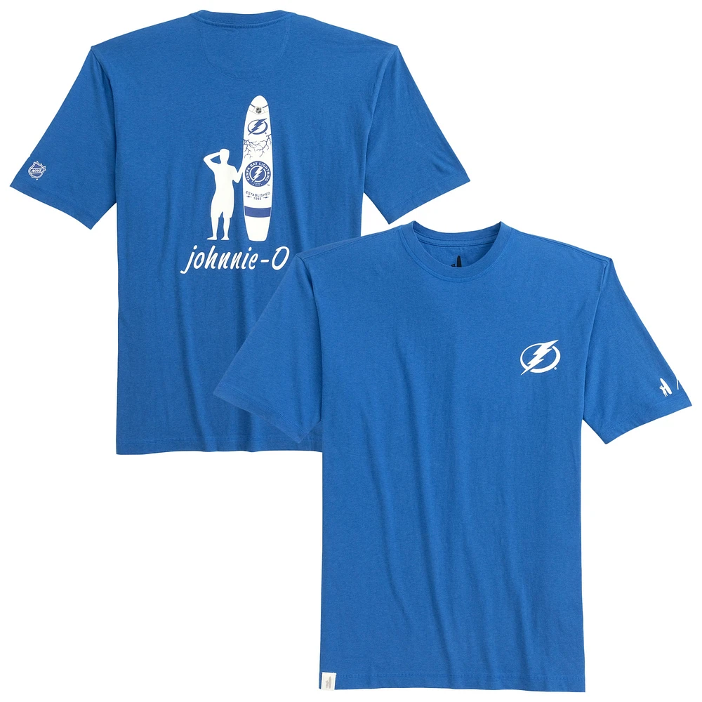 T-shirt Spencer chiné bleu Tampa Bay Lightning pour homme de Johnnie-O