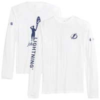 T-shirt à manches longues Adam du Lightning de Tampa Bay blanc Johnnie-O pour homme