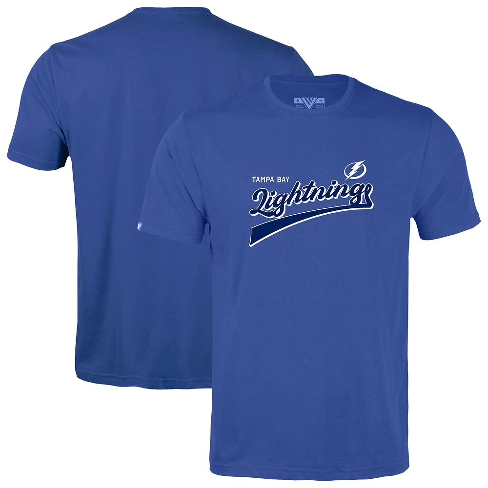 Men's Levelwear Blue Tampa Bay Lightning Richmond Retro Team 2.0 T-Shirt
