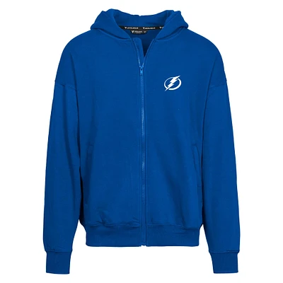 Men's Levelwear Blue Tampa Bay Lightning Uphill Insignia Full-Zip Hoodie