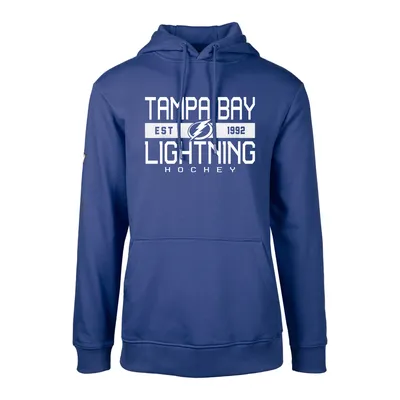 Tampa Bay Lightning Levelwear Podium Dugout Fleece Pullover Hoodie - Royal