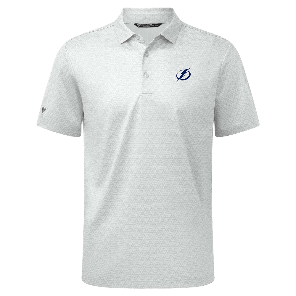 Polo blanc pour homme de niveau Tampa Bay Lightning System Insignia Core