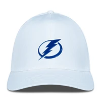 Casquette Zeta Insignia Core Flex blanche pour homme de Levelwear Tampa Bay Lightning