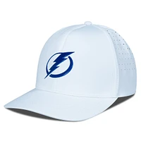 Casquette Zeta Insignia Core Flex blanche pour homme de Levelwear Tampa Bay Lightning