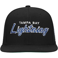 Casquette Snapback Tampa Bay Lightning Core Team Script 2.0 Mitchell & Ness pour hommes