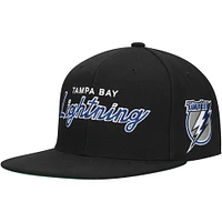 Casquette Snapback Tampa Bay Lightning Core Team Script 2.0 Mitchell & Ness pour hommes