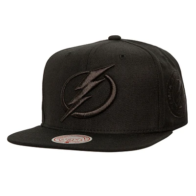 Casquette snapback noire pour homme Soul Strike Pearl de Tampa Bay Lightning de Mitchell & Ness